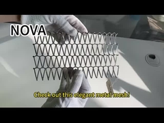 Гофрированная ячеистая сеть нержавеющей стали 316 декоративная для шкафов