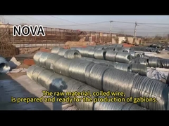 Габионные коробки Каменные корзины Горяче погруженные Гаванизированные цинковые металлические проволочные сетки для защиты реки