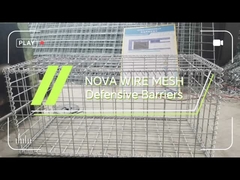 Военно-качественные оцинкованные сварные сетчатые удерживающие стены для охраны периметра