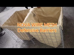 Военно-качественные оцинкованные сварные сетчатые удерживающие стены для охраны периметра