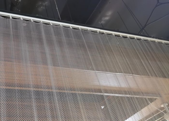 Архитектурноакустическим сплетенный металлом занавес сетки металла Drapery катушки металла декоративный