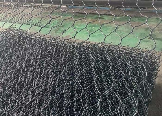 PVC ECO дружелюбный 60mmx80mm зеленый покрыл ячеистую сеть Gabion для вымощать наклона