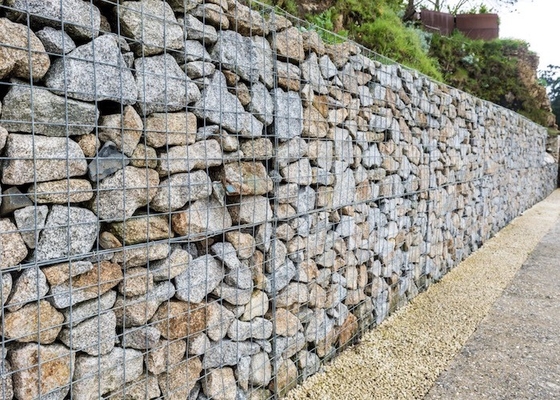 Корзины Gabion подпорной стенки прямоугольника гальванизировали покрытый Pvc стального провода