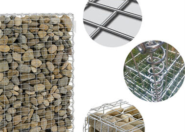 Стабилизированные гальванизированные корзины Gabion диаметр провода 2,0 до 4,0 mm для стен особенности
