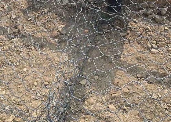 Горячая окунутая гальванизированная клетка сетки Gabion высокой напряженности для реконструкции реки