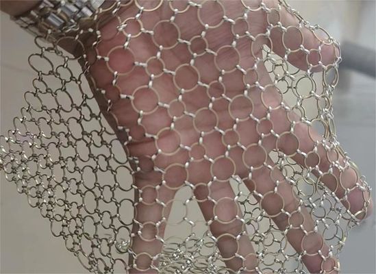 OEM Service Available Decorative Metal Ring Mesh for Furniture and Lighting Design