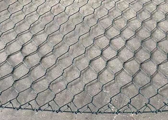 Серебряная гальванизированная ячеистая сеть Gabion на система 80mmx100mm подпорной стенки