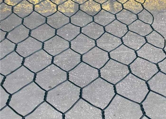 PVC покрыл гальванизированное Gabion цепляет шестиугольные 60x80mm для гражданского строительства
