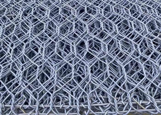 Высокий растяжимый гальванизированный PVC сетки Gabion покрыл 60x80mm для предохранения от Riveway