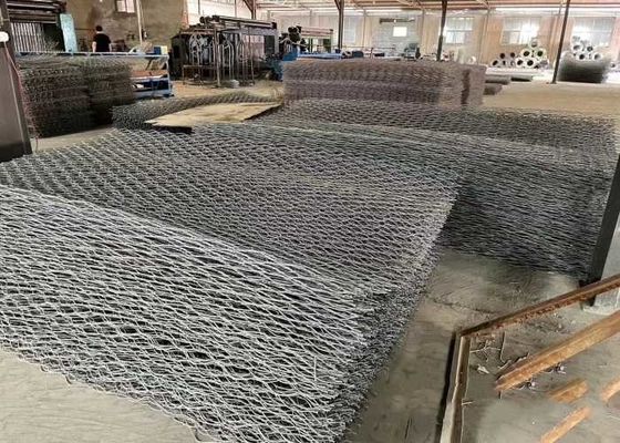 4.0mm гальванизированный размер сетки тюфяков 60x80mm Gabion
