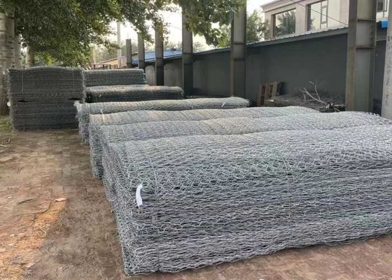 Pvc покрыл корзины тюфяка сада 2x1x1m  Gabion для проекта охраны природы воды