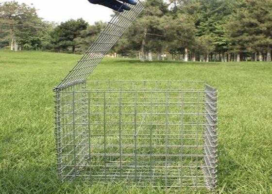 Покрытие порошка гальванизировало сетку корзин 4x1x1m 60x80mm Gabion
