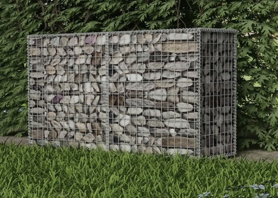 Покрытие порошка гальванизировало сетку корзин 4x1x1m 60x80mm Gabion