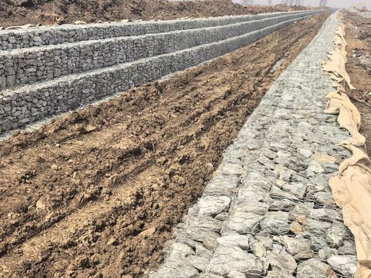 Заводный банк или гид-банк Габионная сетка с диаметром проволоки 2,0 мм - 4,0 мм