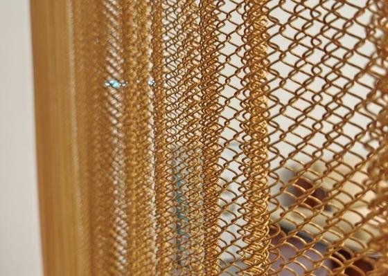 1.8m Width Stainless Steel Security Mesh with Antique Brass Treatment Corrosion Resistant